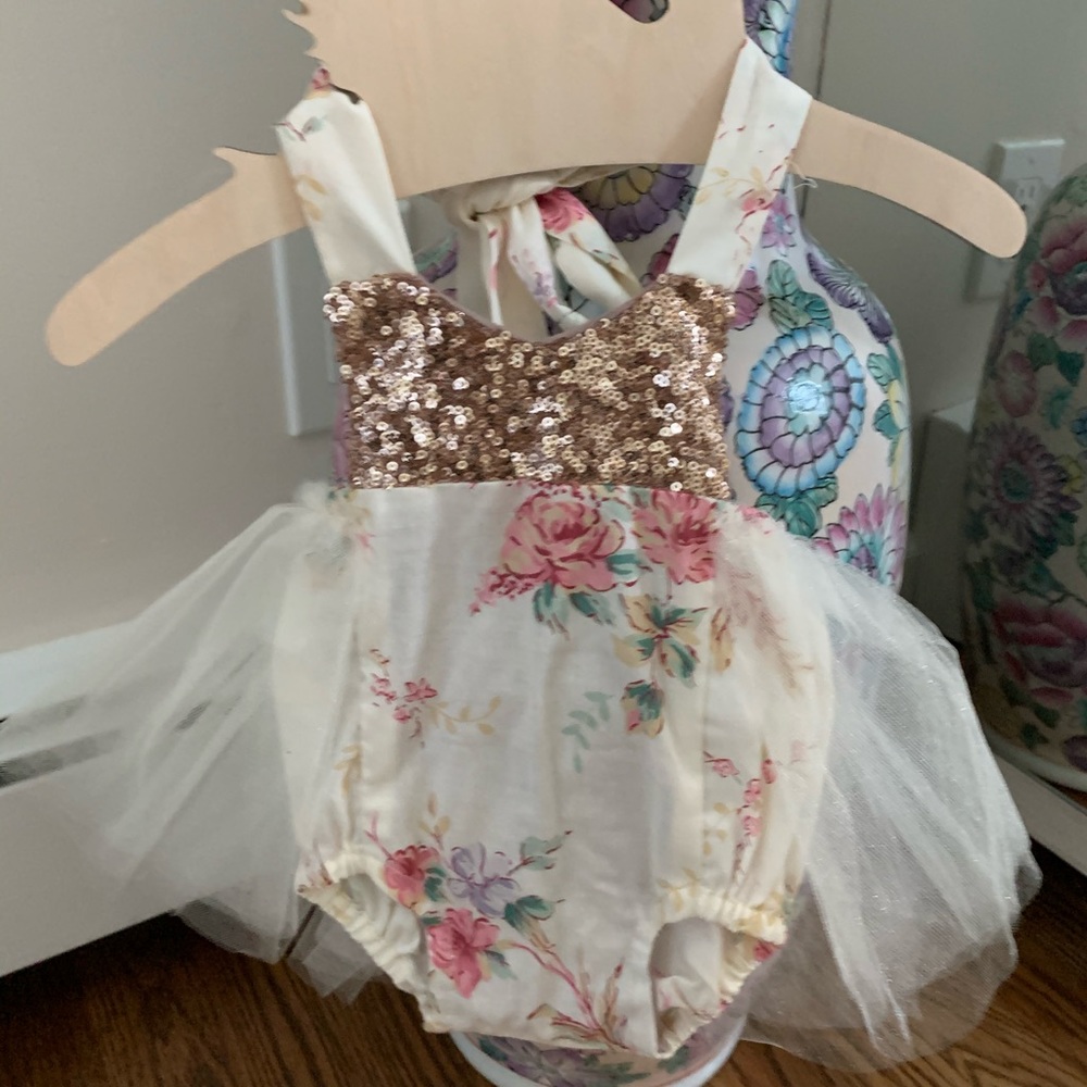 Babygirl flower romper